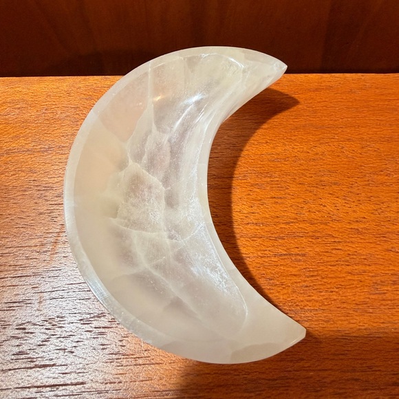 Other - Selenite Moon Bowl